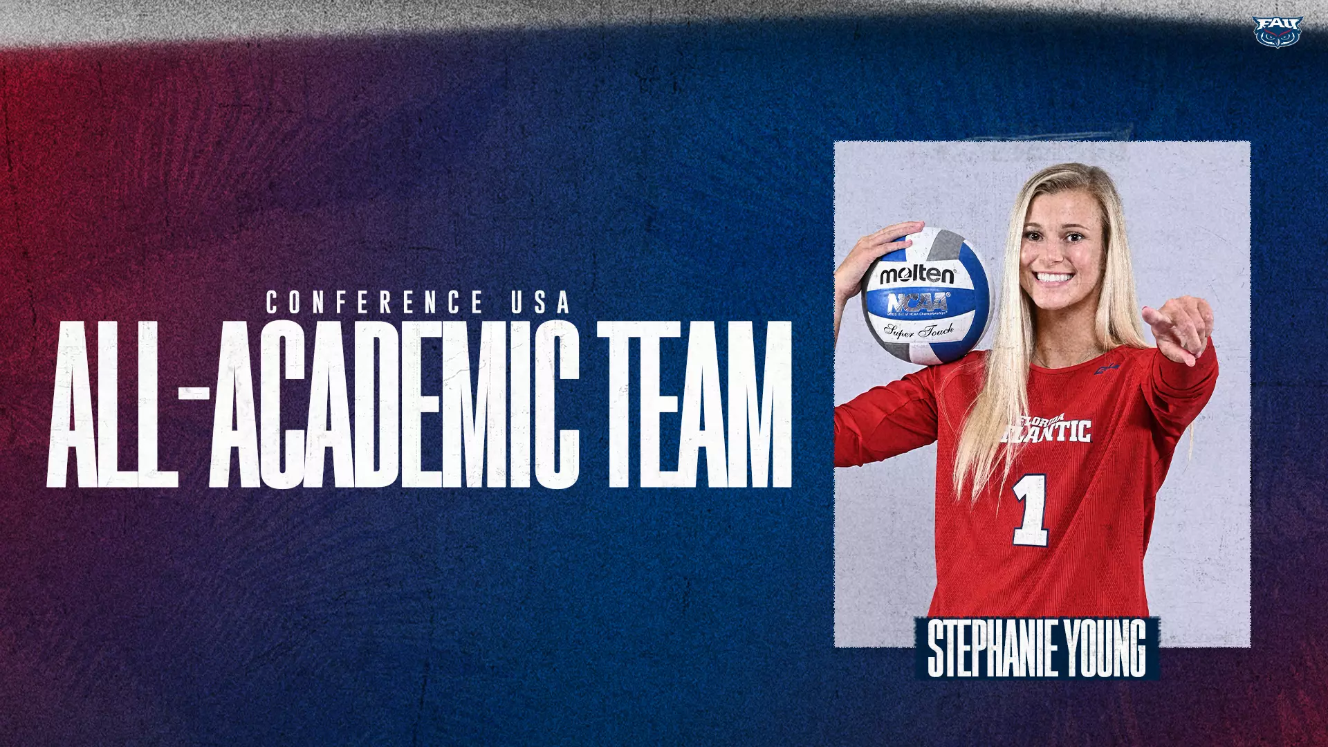 Stephanie Young named to the Conference USA All-Academic Team at FAU